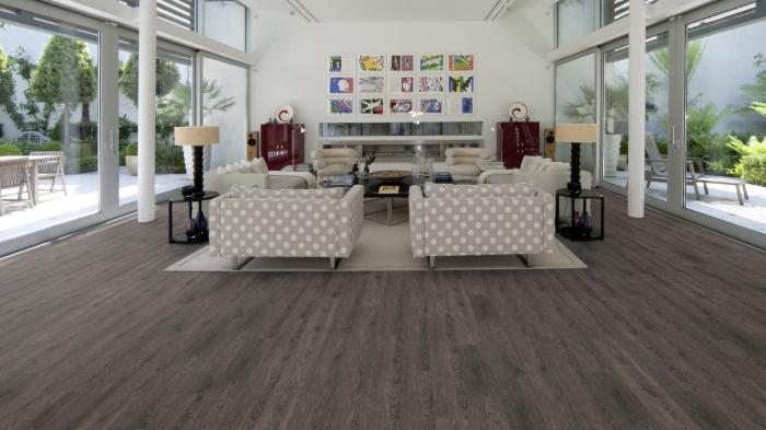 Виниловая плитка LVT (ПВХ) для пола (влагостойкий замковый ламинат) Wicanders Hydrocork Wood Cinder Oak (B5R7001)