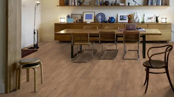 Виниловая плитка LVT (ПВХ) для пола (влагостойкий замковый ламинат) Wicanders Hydrocork Wood Castle Toast Oak (B5P1001)