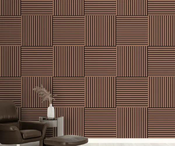 Панель стеновая акустическая МДФ Stella Comfort De Luxe Terracotta