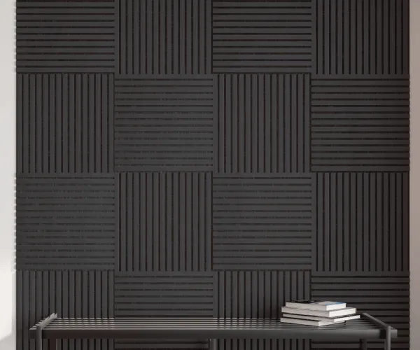 Панель стеновая акустическая МДФ Stella Trend De Luxe Black Lead