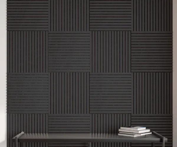 Панель стеновая акустическая МДФ Stella Comfort De Luxe Black Lead