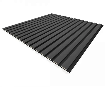 Панель стеновая акустическая МДФ Stella Comfort De Luxe Black Lead